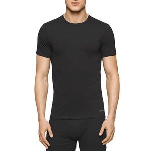 Calvin Klein Mens Gray Cotton Short Sleeve Crew Neck Pullover T Shirt Medium